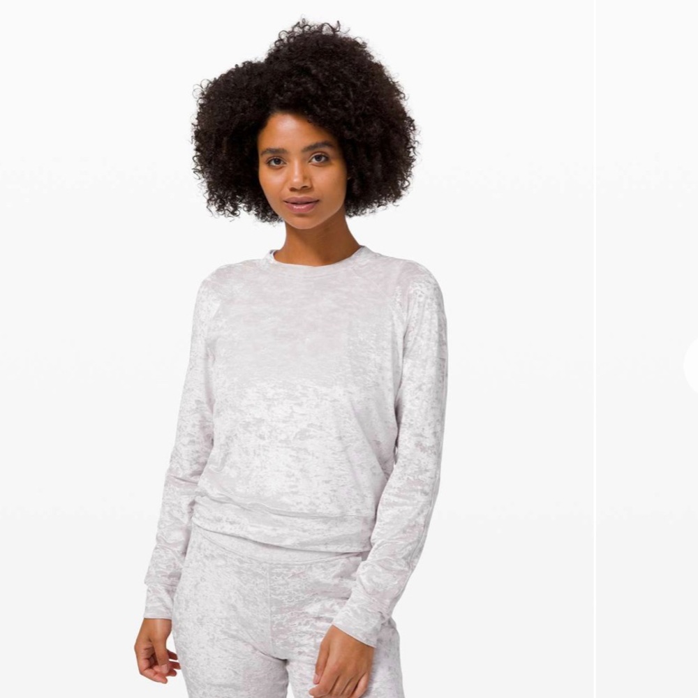 lululemon Warm Down Crew *Crushed Velvet